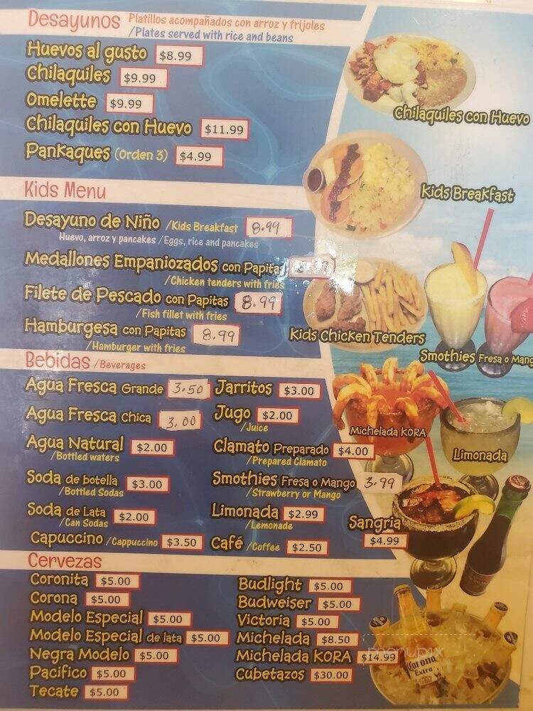 Checo's Restaurant - San Jose, CA menu_pic