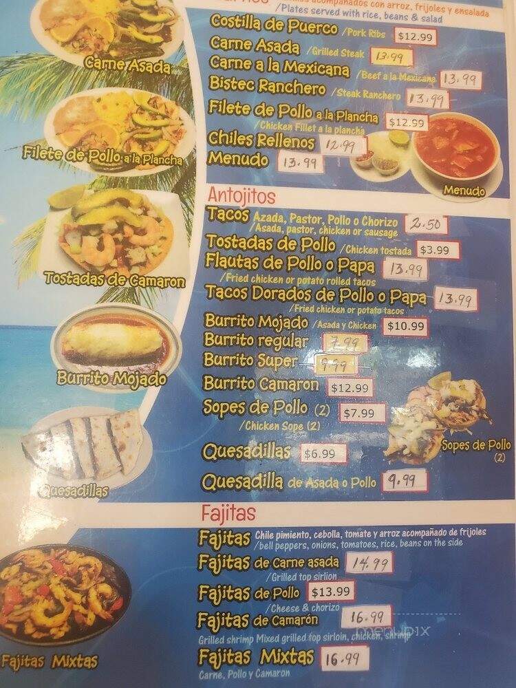 Checo's Restaurant - San Jose, CA menu_pic