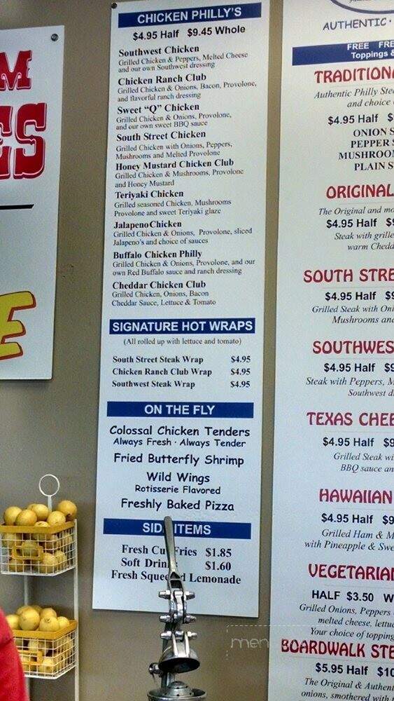 Cheesesteak Factory - Christiana, TN menu_pic