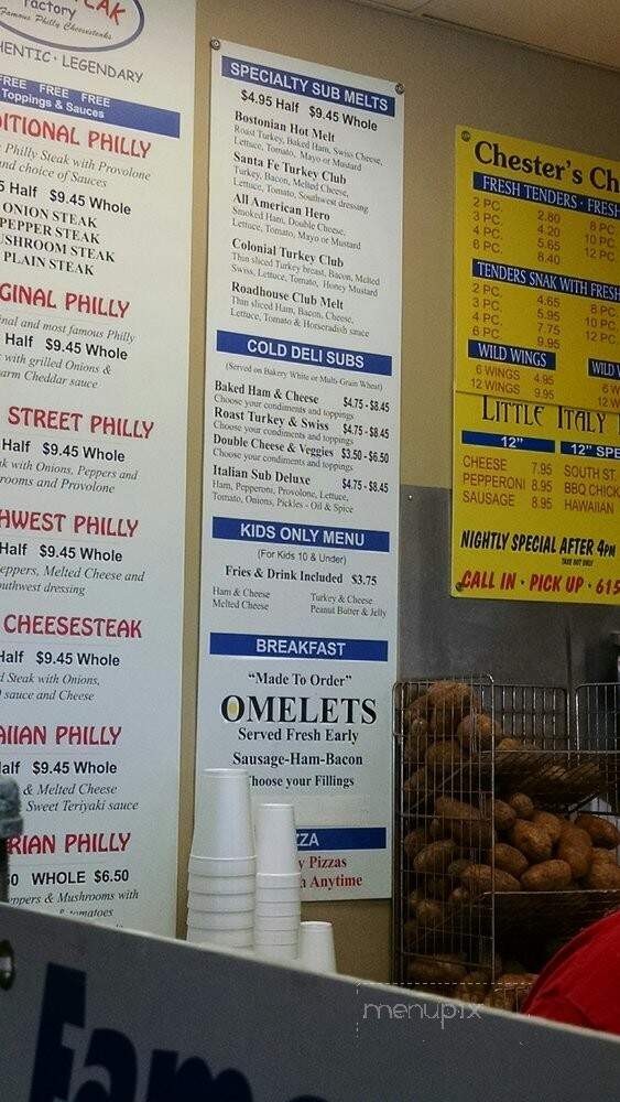 Cheesesteak Factory - Christiana, TN menu_pic