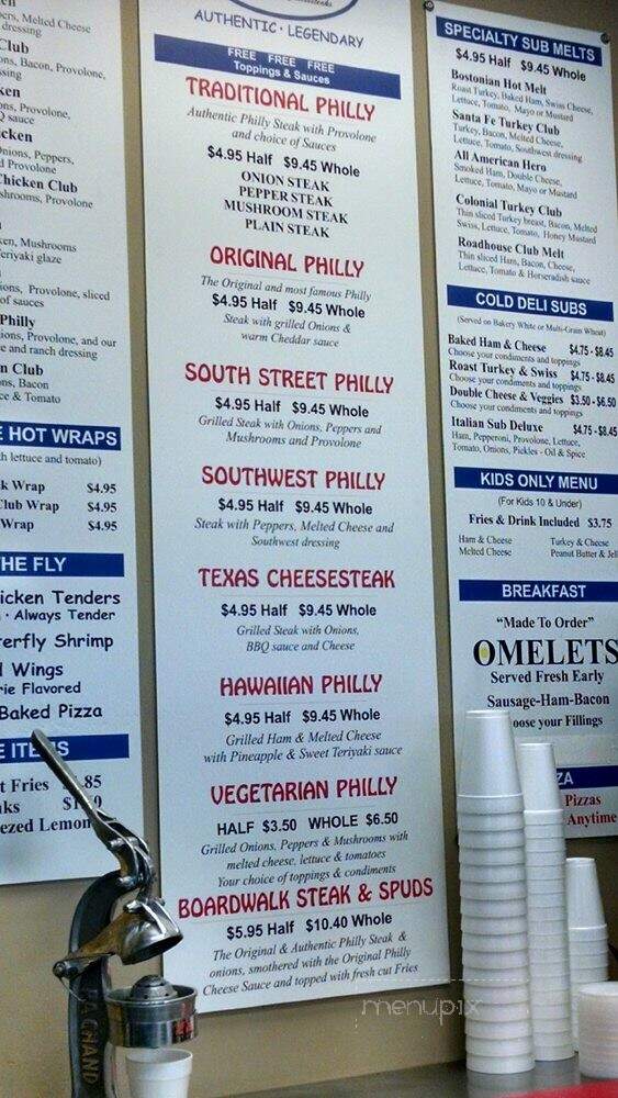 Cheesesteak Factory - Christiana, TN menu_pic