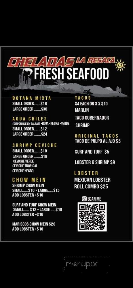 Cheladas La Resaca - Long Beach, CA menu_pic