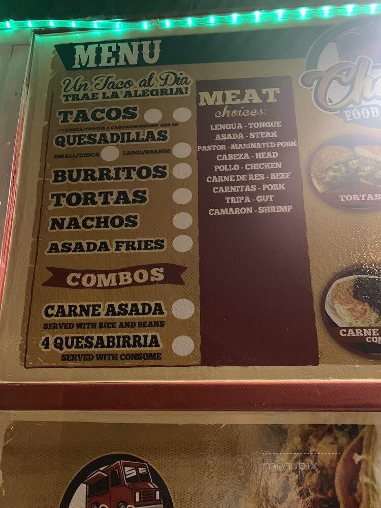 Cheli's Food Truck - Sparks, NV menu_pic