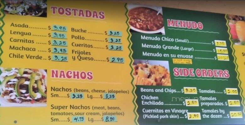 Chema's Place - Long Beach, CA menu_pic