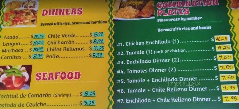 Chema's Place - Long Beach, CA menu_pic