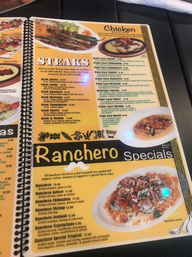 Chepe's Mexican Grill - Benton, AR menu_pic
