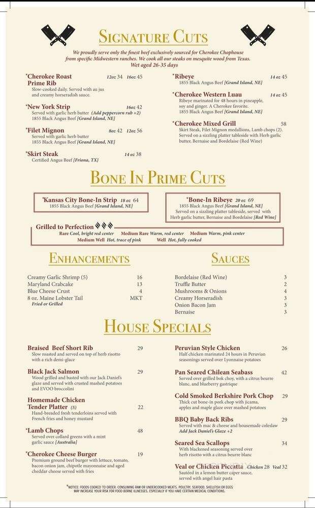 Cherokee Chophouse - Marietta, GA