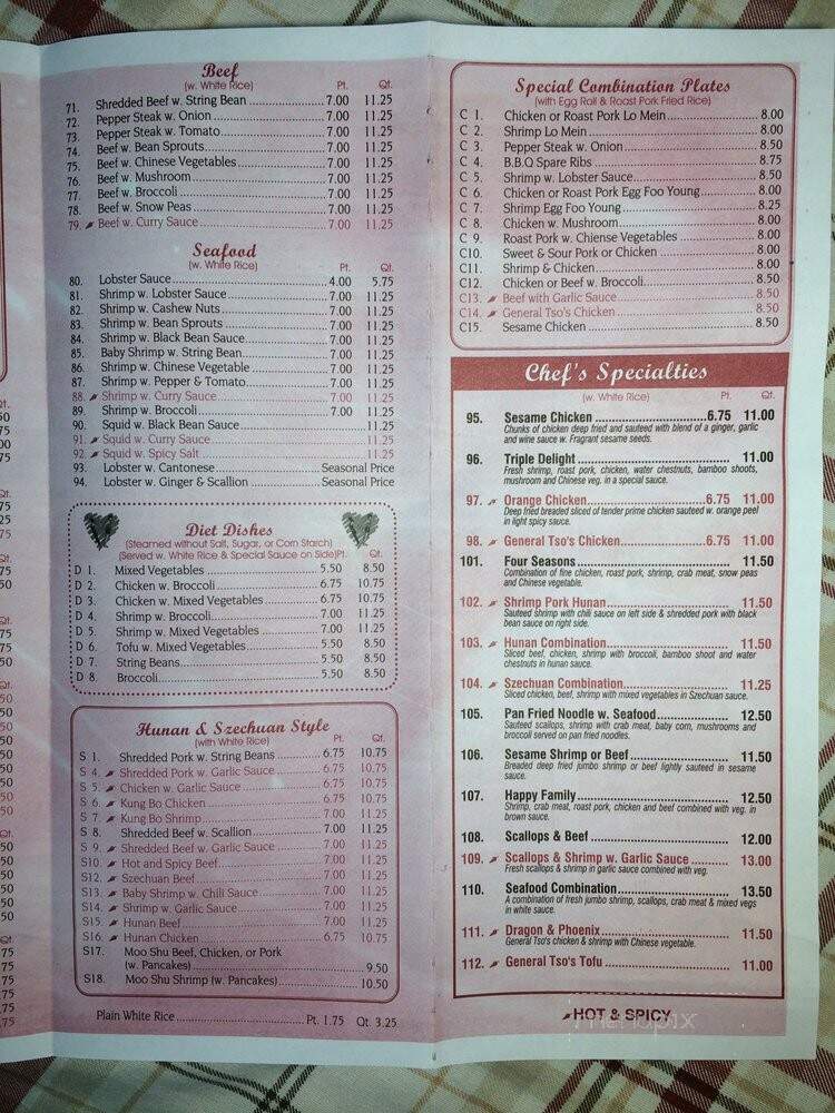 Cheung Hsi Restaurant - Elmhurst, NY menu_pic