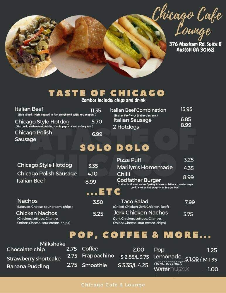 Chicago Cafe and Lounge - AUSTELL, GA menu_pic