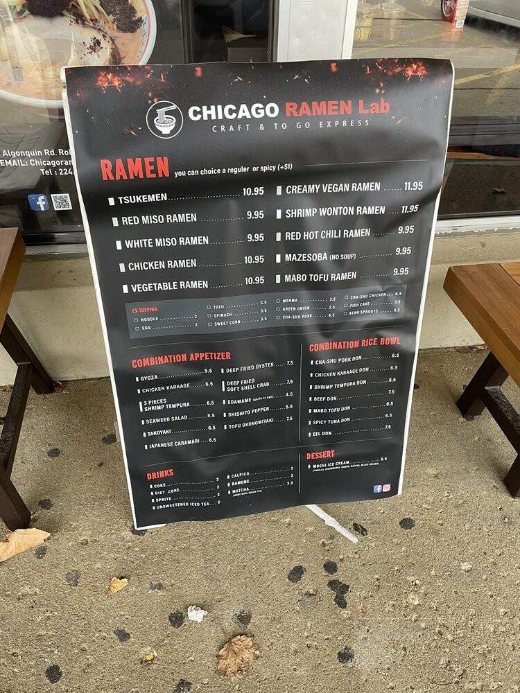 Chicago Ramen Lab - Rolling Meadows, IL menu_pic