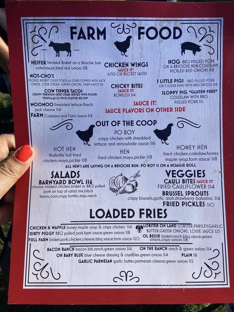 Chicken and the farm - Pleasant Hill, CA menu_pic
