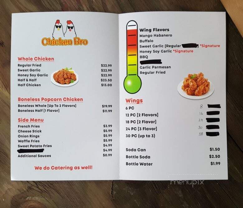Chicken Bro - Yucaipa, CA menu_pic