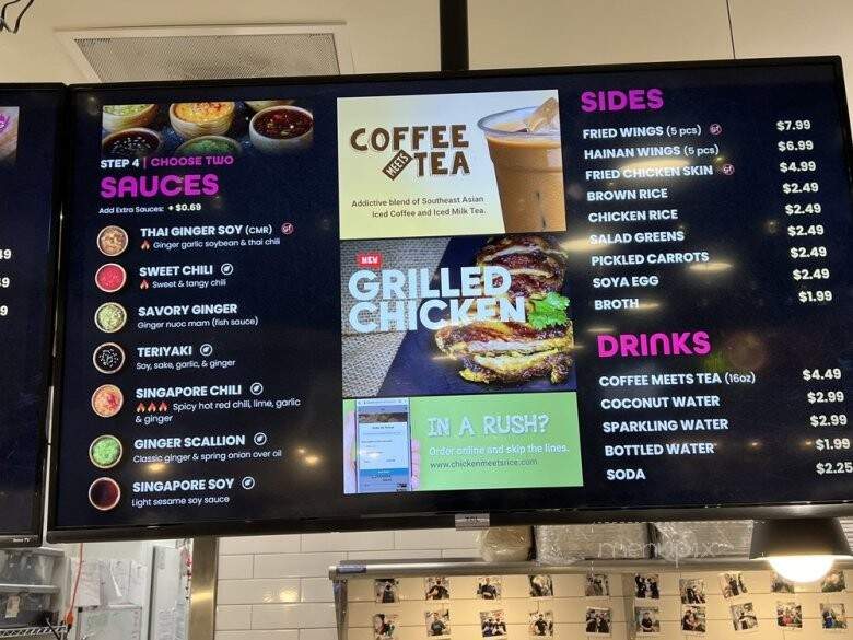 Chicken Meets Rice - Fremont, CA menu_pic