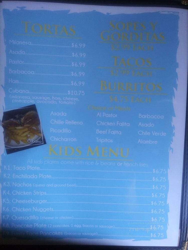 Chihuahuas Mexican Restaurant - Fort Stockton, TX menu_pic