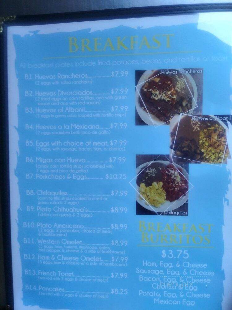 Chihuahuas Mexican Restaurant - Fort Stockton, TX menu_pic
