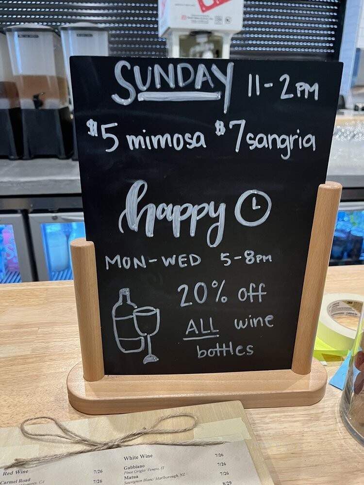 Chill Coffee and Wine Bar - Arlington, TX menu_pic