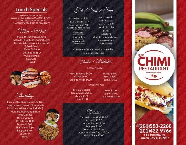 Cindy Deli & Grocery - Union City, NJ menu_pic