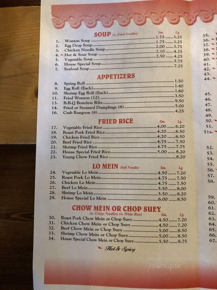 China Garden - Wixom, MI menu_pic