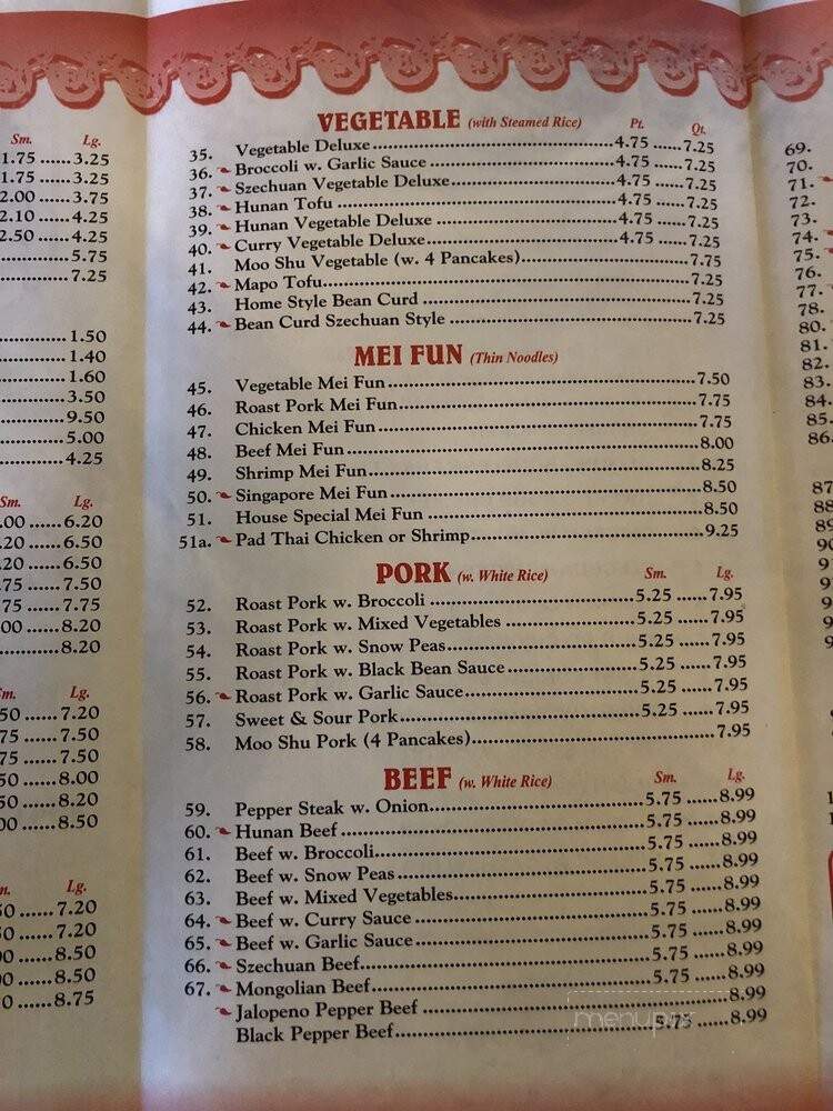 China Garden - Wixom, MI menu_pic