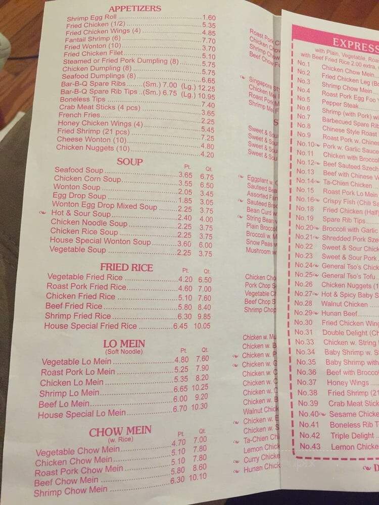 Chopsticks - South Richmond Hill, NY menu_pic