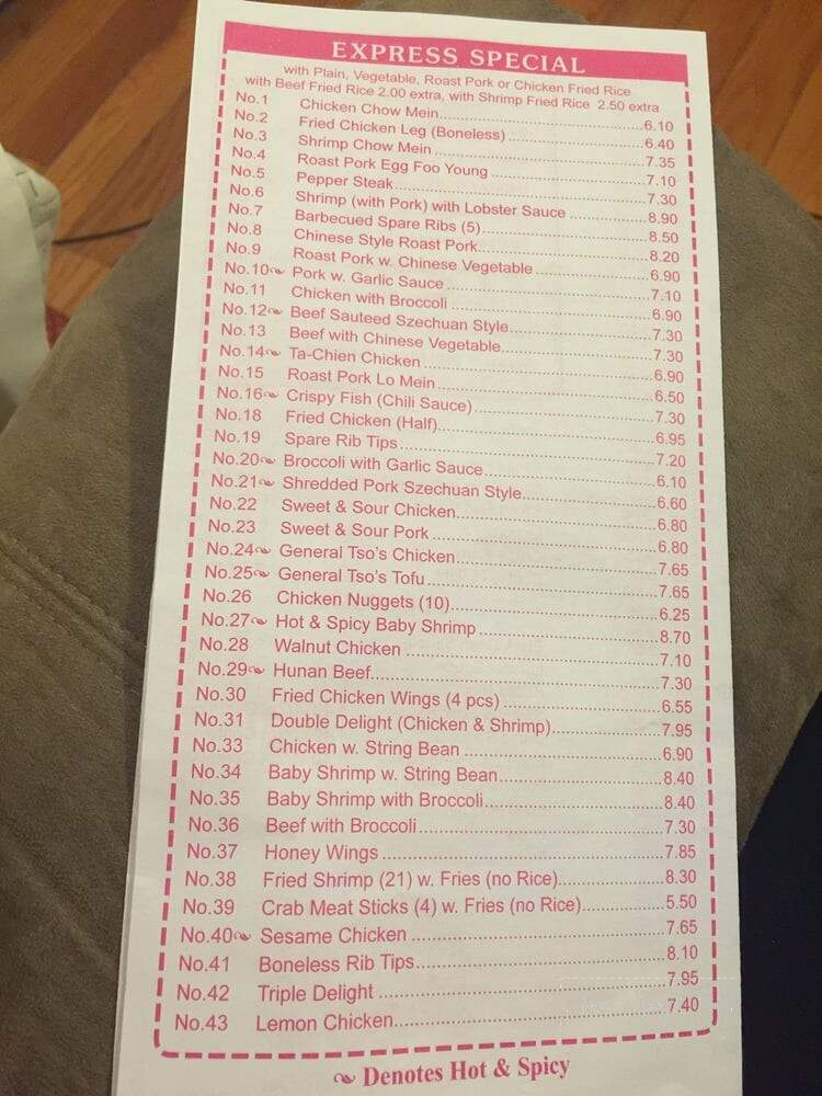 Chopsticks - South Richmond Hill, NY menu_pic