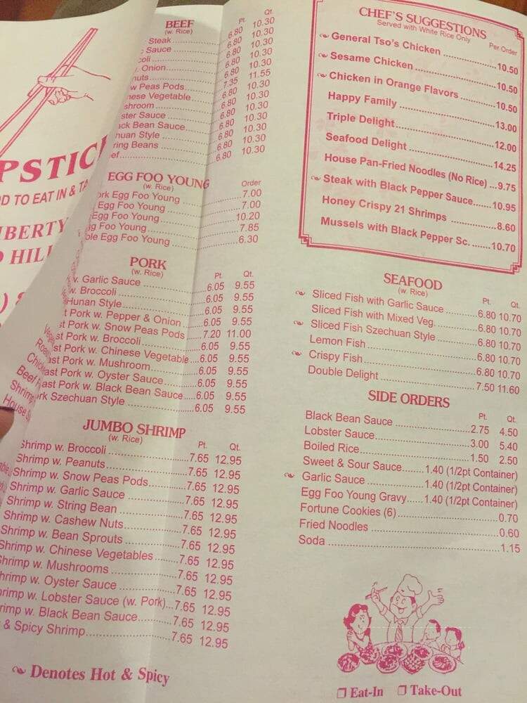 Chopsticks - South Richmond Hill, NY menu_pic