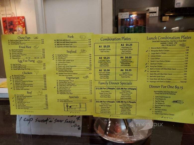 Chow To Go Chinese Restaurant - Stockton, CA menu_pic