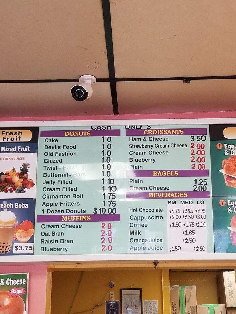 Christina's Donuts - Glendale, CA menu_pic
