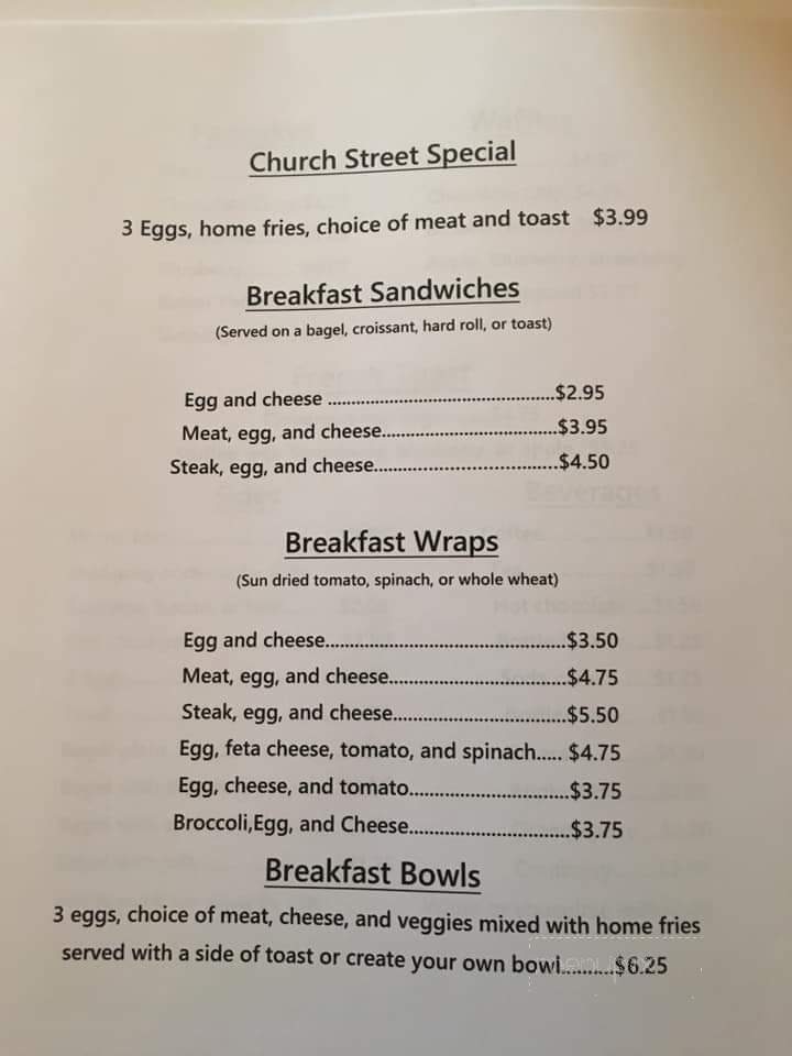 Church Street Cafe - Jessup, PA