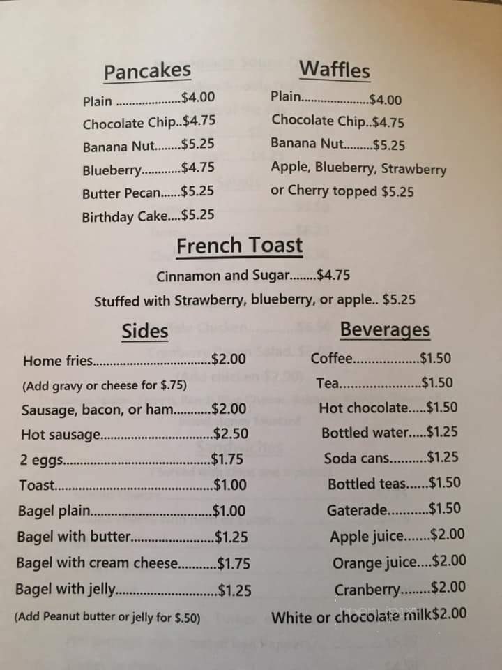 Church Street Cafe - Jessup, PA menu_pic