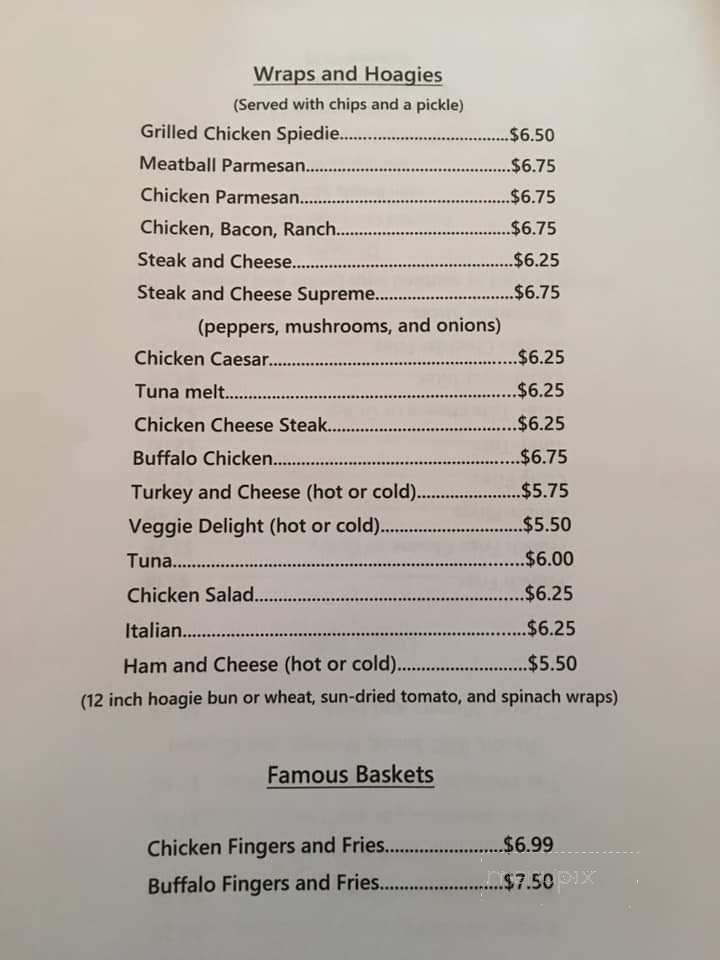 Church Street Cafe - Jessup, PA menu_pic