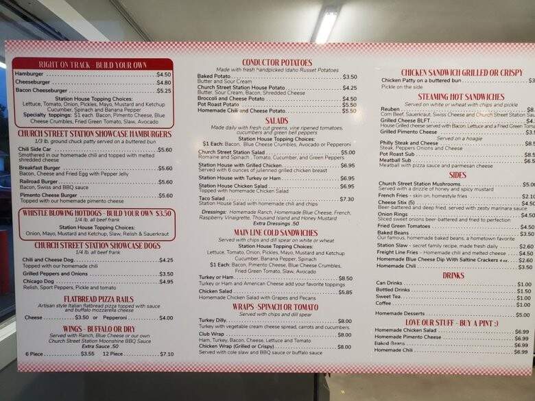 Church Street Station - Mountain City, TN menu_pic