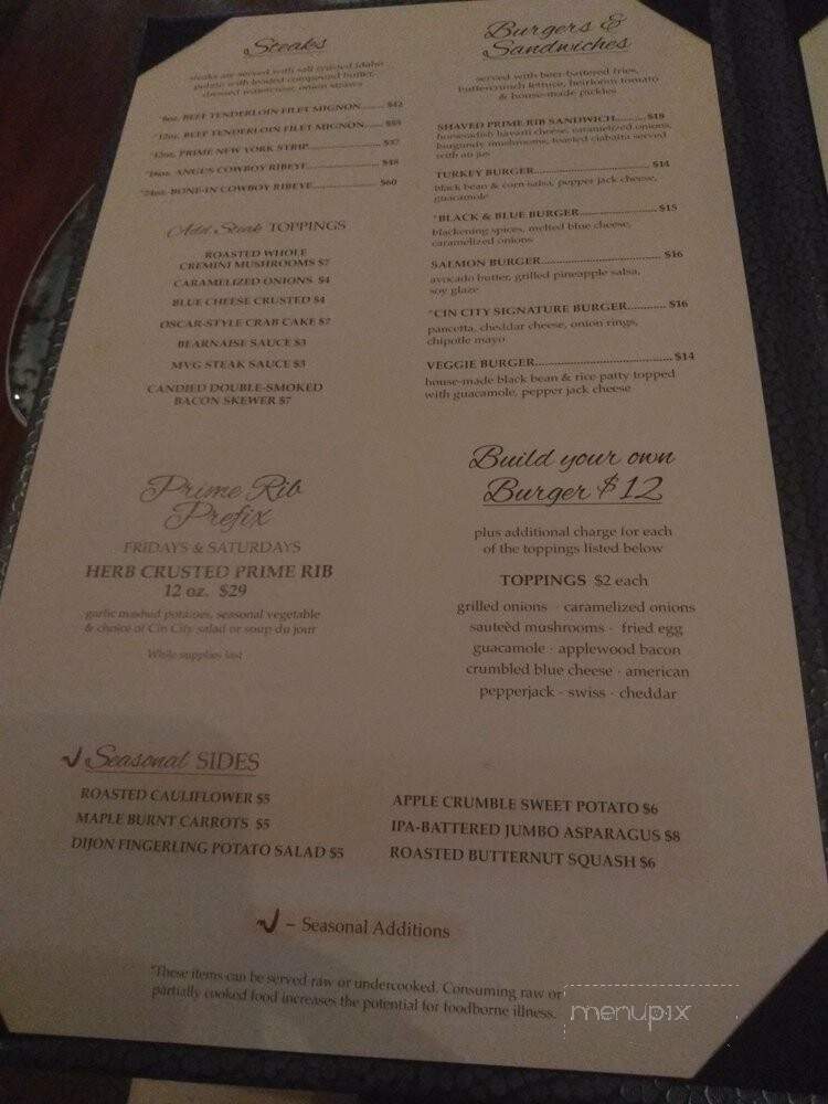 Cin City Steak - Lebanon, OH menu_pic