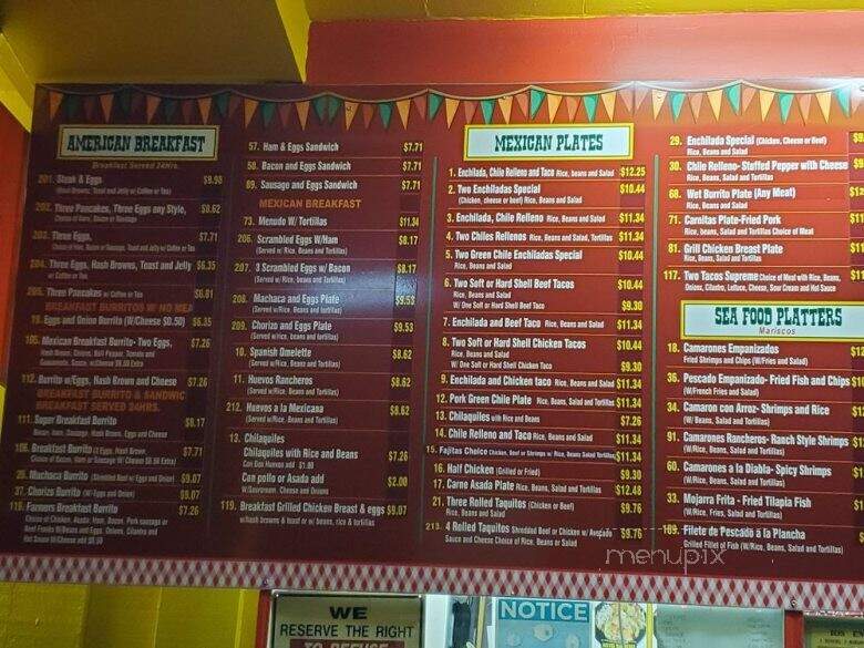 Cinco De Mayo - Culver City, CA menu_pic