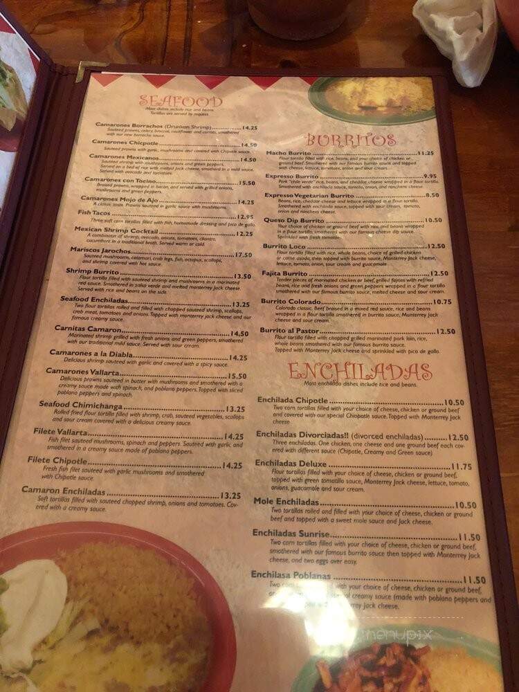 Cinco de Mayo - Tampa, FL menu_pic