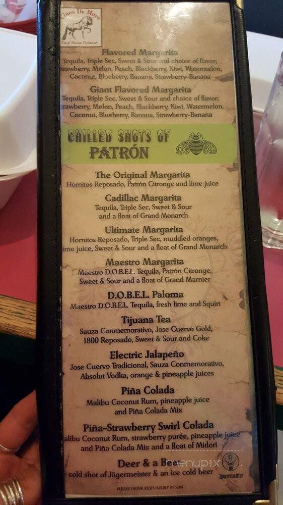 Cinco De Mayo INC a Restaurant - Kennewick, WA menu_pic
