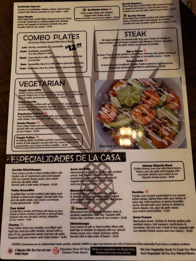 Cinco De Mayo - Gaithersburg, MD menu_pic