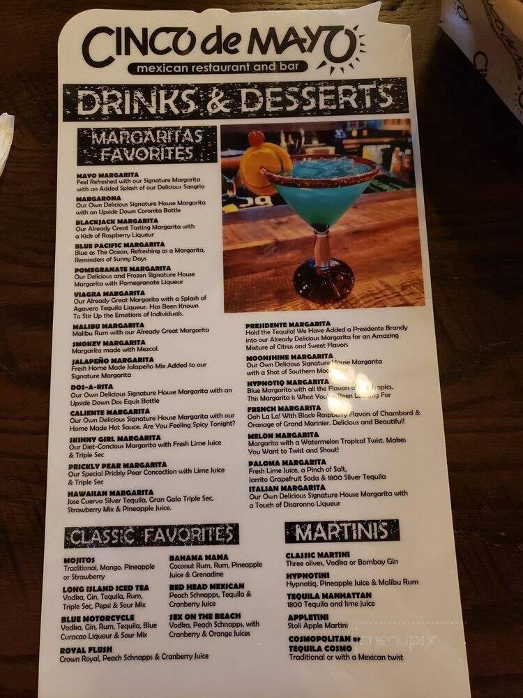 Cinco De Mayo - Gaithersburg, MD menu_pic