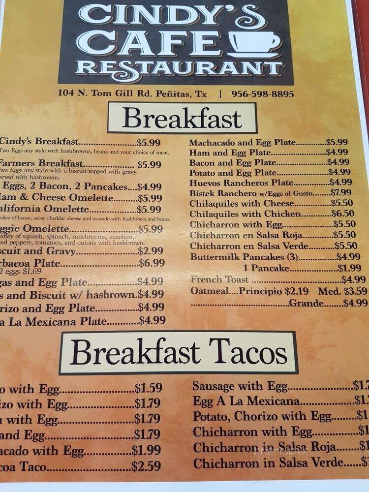 Alejandro's Restaurant - Penitas, TX menu_pic