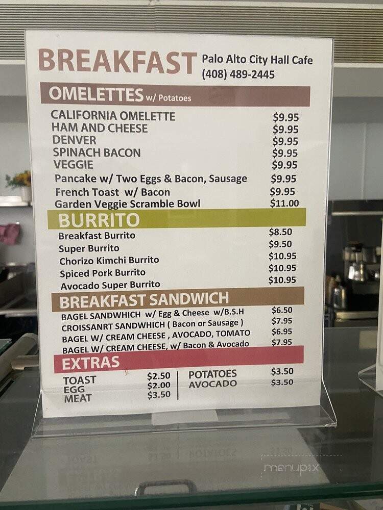 City Hall Cafe - Palo Alto, CA menu_pic