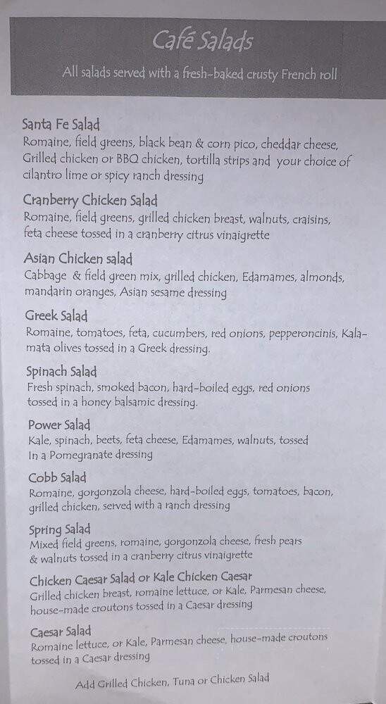 City Limits Bakery & Cafe - Nashville, TN menu_pic
