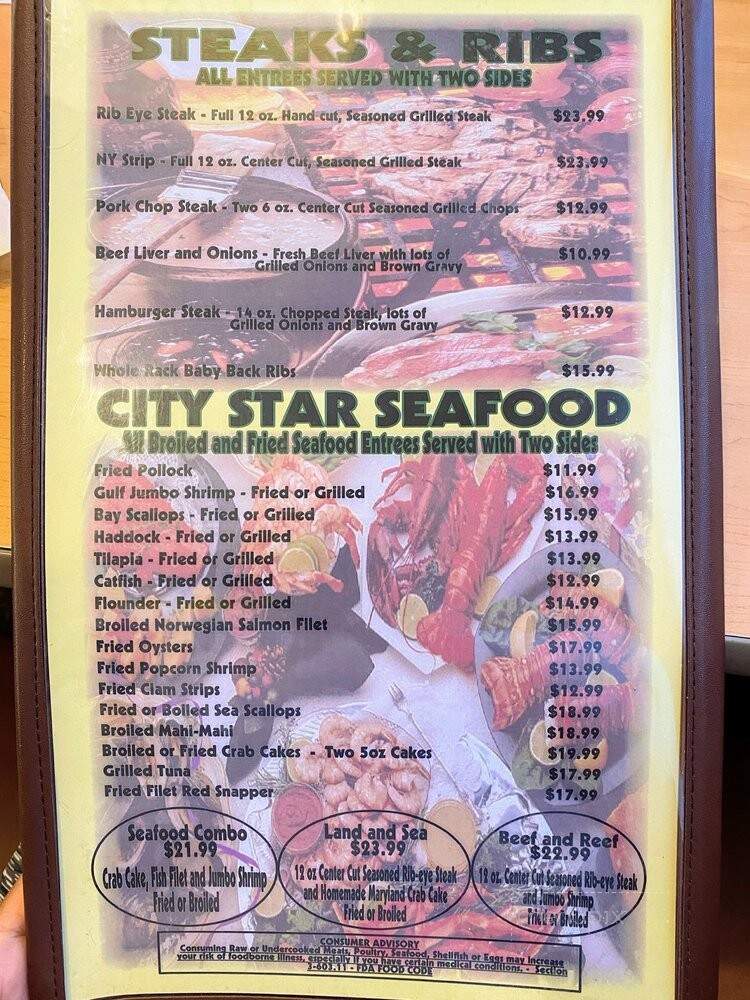 City Star Family Restaurant - Lake Wales, FL menu_pic