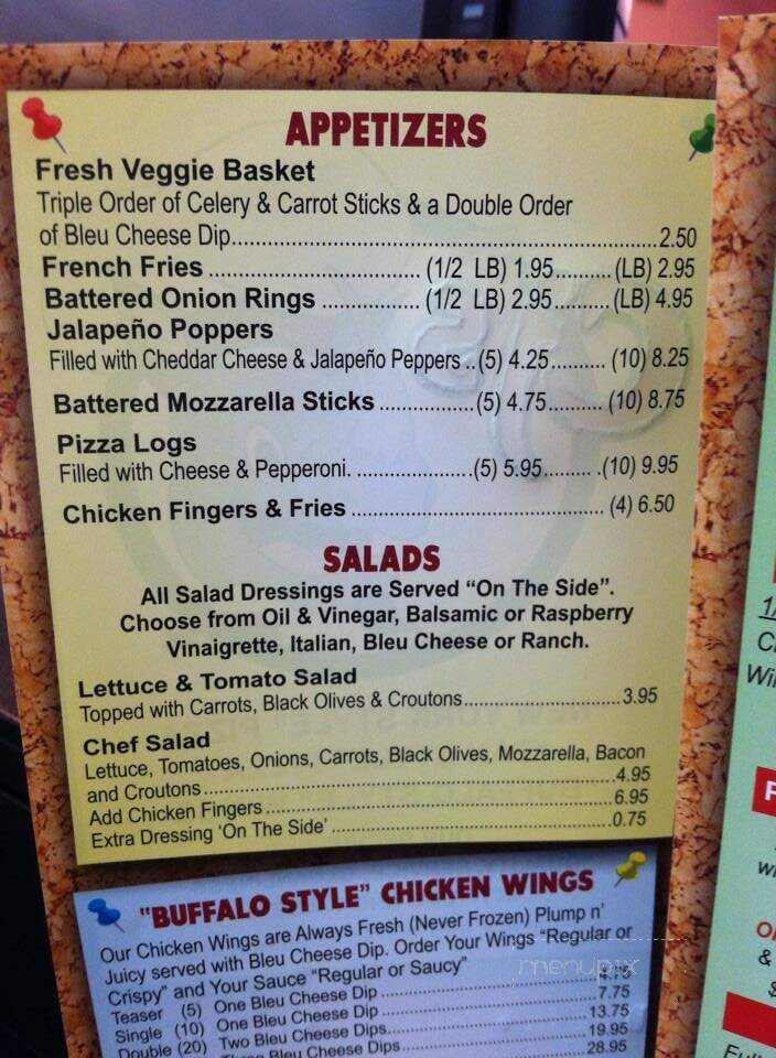 CJ's Pizza and Wings - Niagara Falls, NY menu_pic