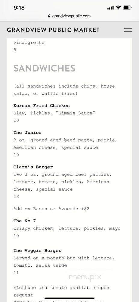 Clare's - West Palm Beach, FL menu_pic