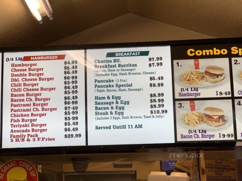 Classic Burger - West Covina, CA menu_pic
