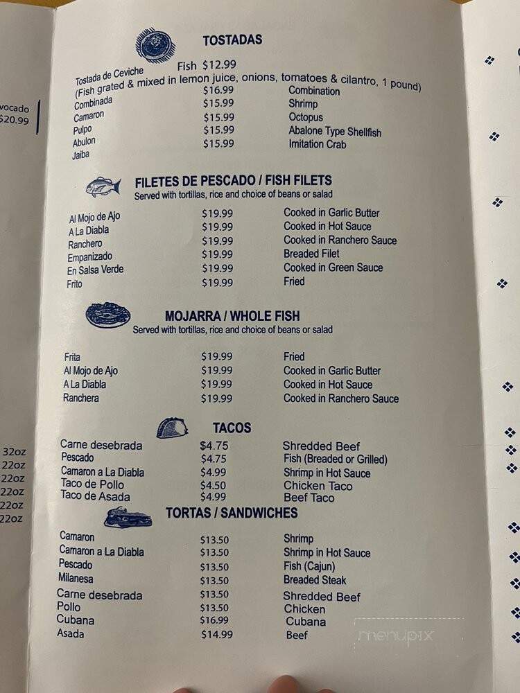 Clemente Seafood Restaurant - Santa Ana, CA menu_pic
