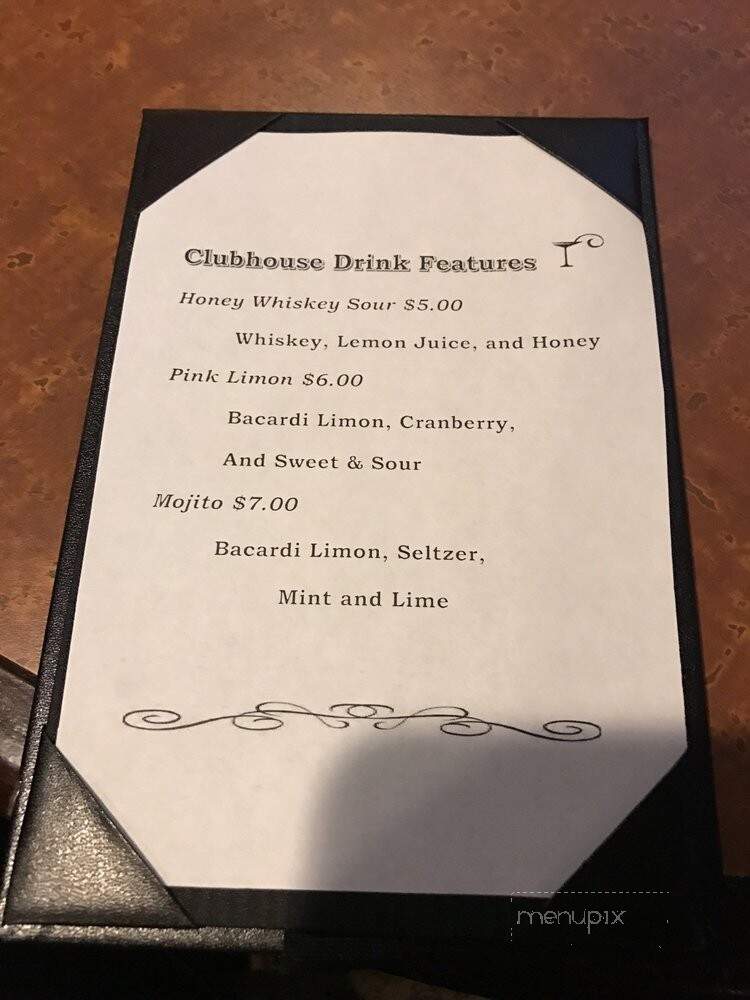 Clubhouse Restaurant - Hazleton, PA menu_pic