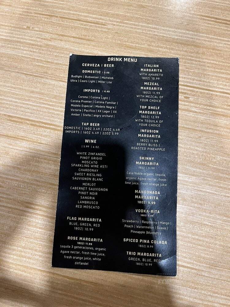 Coba Bar & Grill - Taylor Mill, KY menu_pic
