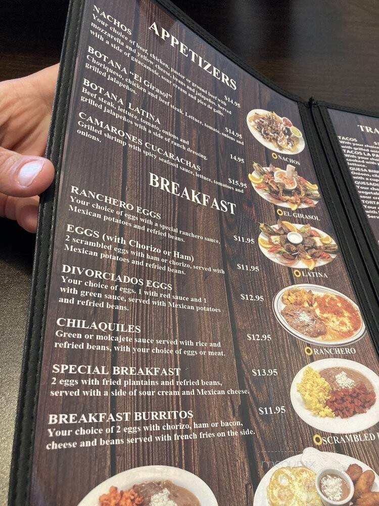 Cocina El Girasol - Oklahoma City, OK menu_pic