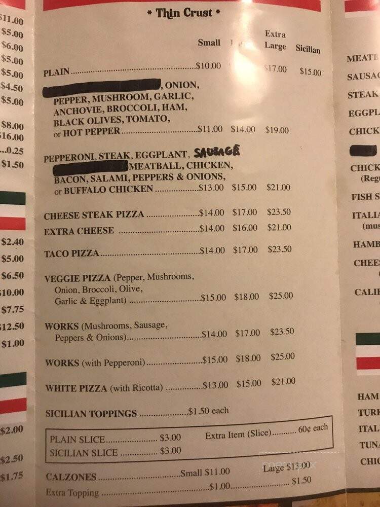 Coffaro's Pizza - South River, NJ menu_pic
